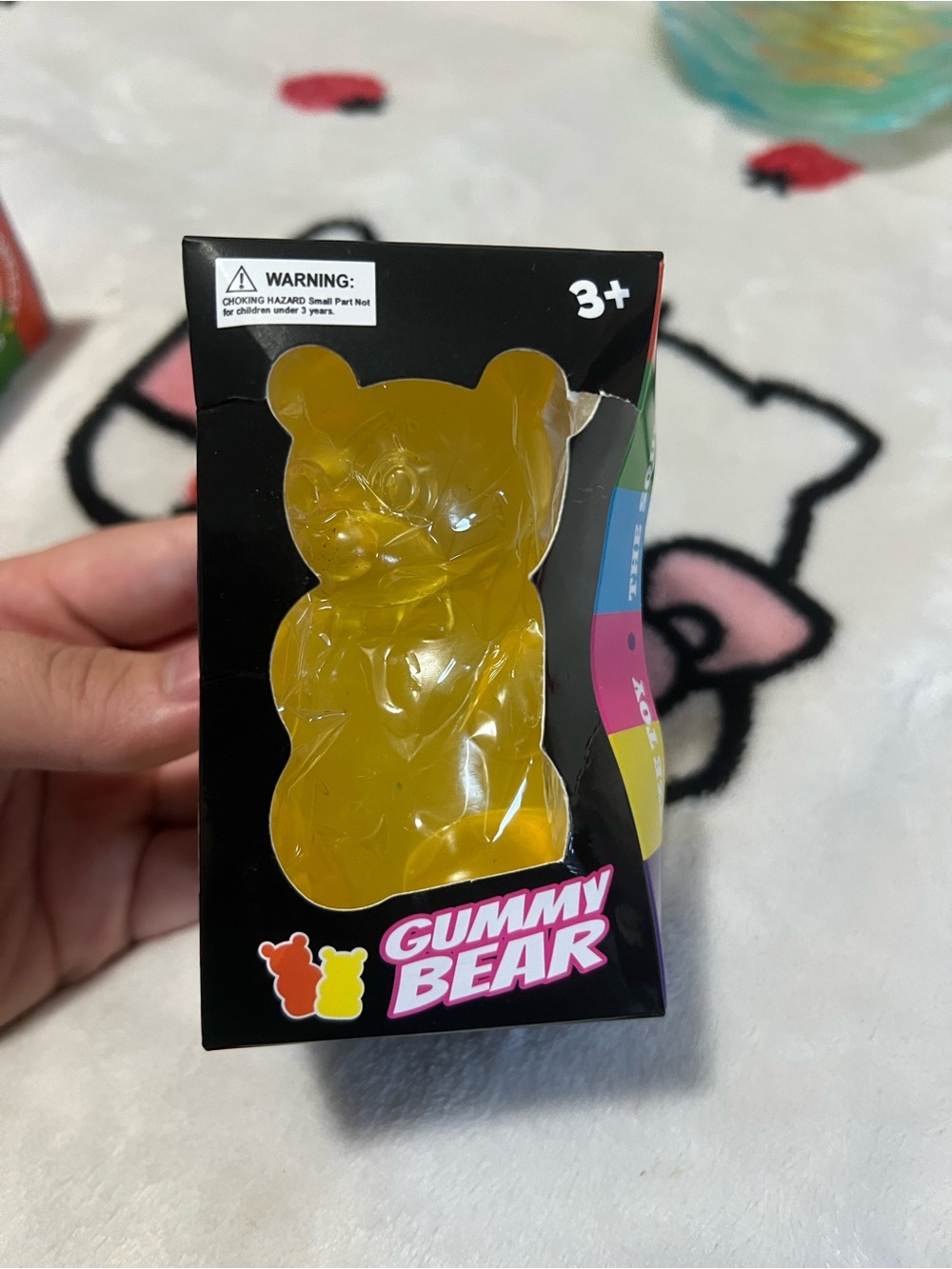 Yellow Gummy Bear Squish Toy